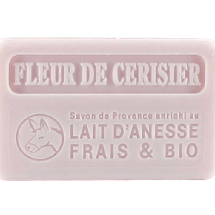 French Soap Wholesale - Wholesale Bar Soap - 100g Bio Donkey Milk French Soap - Cherry Blossom1