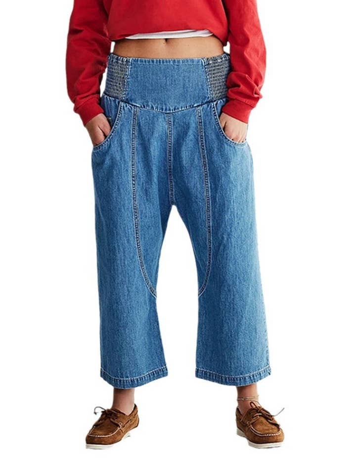 safistyle - Wholesale Pants - Women's - Relaxed Fit Cropped Harem Pants6