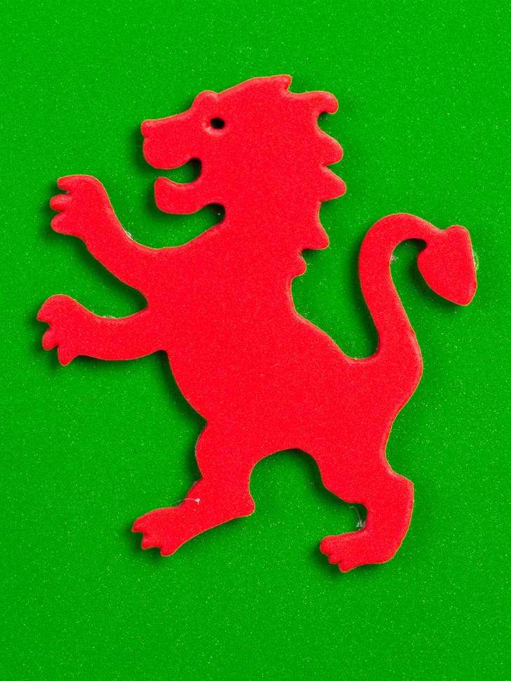 KALID MEDIEVAL - Vendita all'ingrosso Giocattolo classico - Bambini - SCUDO IN SCHIUMA SOFTIK VERDE CON LEONE - ST7512