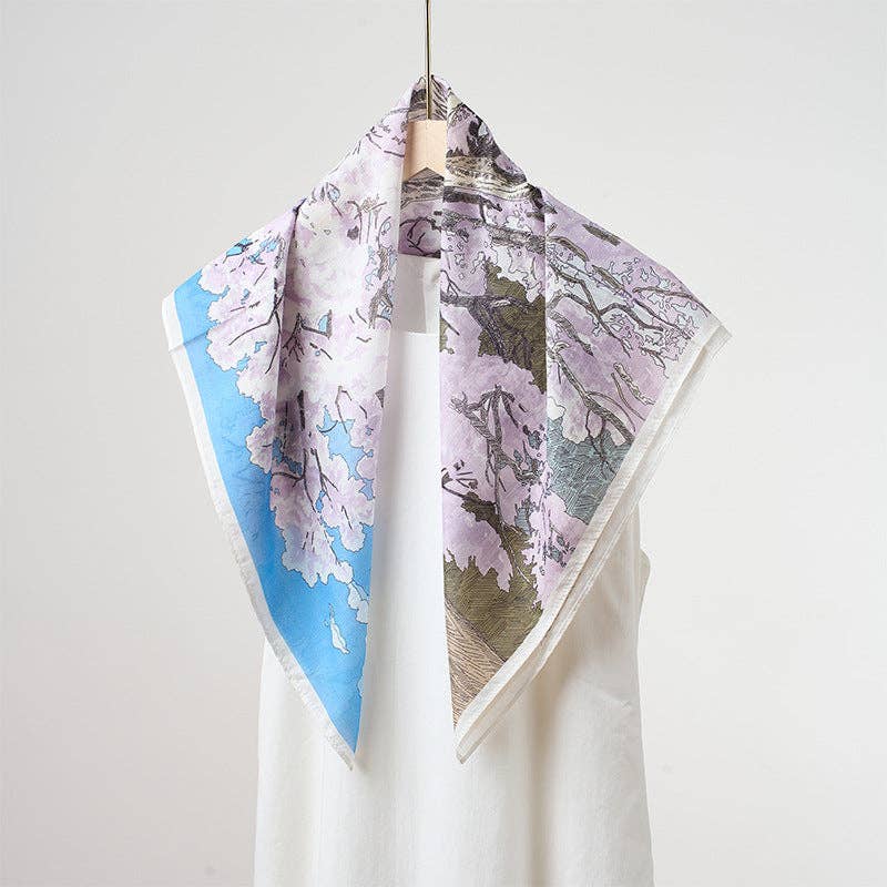 Marayn - Vendita all'ingrosso Sciarpa - Donna - Sciarpa in Misto Seta Leggera Primavera Estate Versatile22