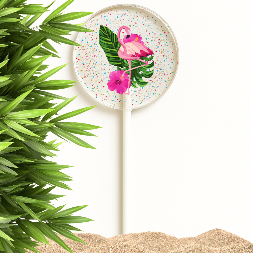 TheLollipopStudio - Wholesale Lollipop - Hawaiian Hibiscus & Aloha Lollipops, Tropical Favors4