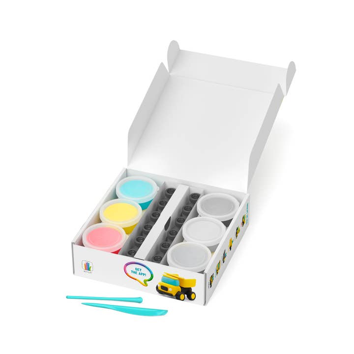 Fat Brain Toy Co. - Wholesale DIY Craft Kit - Hey Clay Construction Vehicles 4