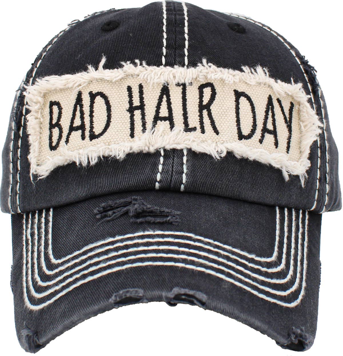 KBETHOS - Vendita all'ingrosso Cappellino da baseball - Donna - Berretto a sfera vintage lavato Bad Hair Day60