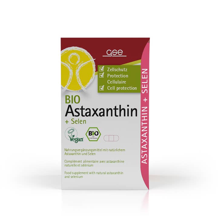 Astaxanthin + Selenium (organic) - 45 capsules for wholesale by GSE organic supplements