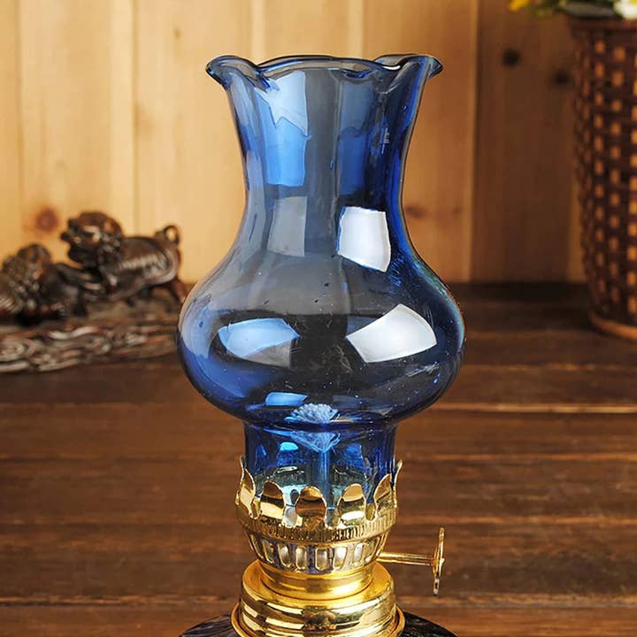 Adrianas Specialty Lamp Shades - Wholesale Accent/Desk Lamp - Vintage Glass Kerosene Lamp Adjustable Switch Spherical Oil Lamp Large Capacity Oil Lamp for Home Decorations Shops Outdoor Ligh