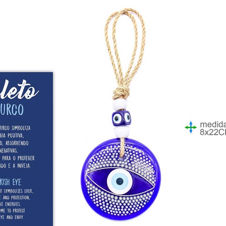 Turkiska ögonhänge 8x22cm för wholesale av Esoterica Arte