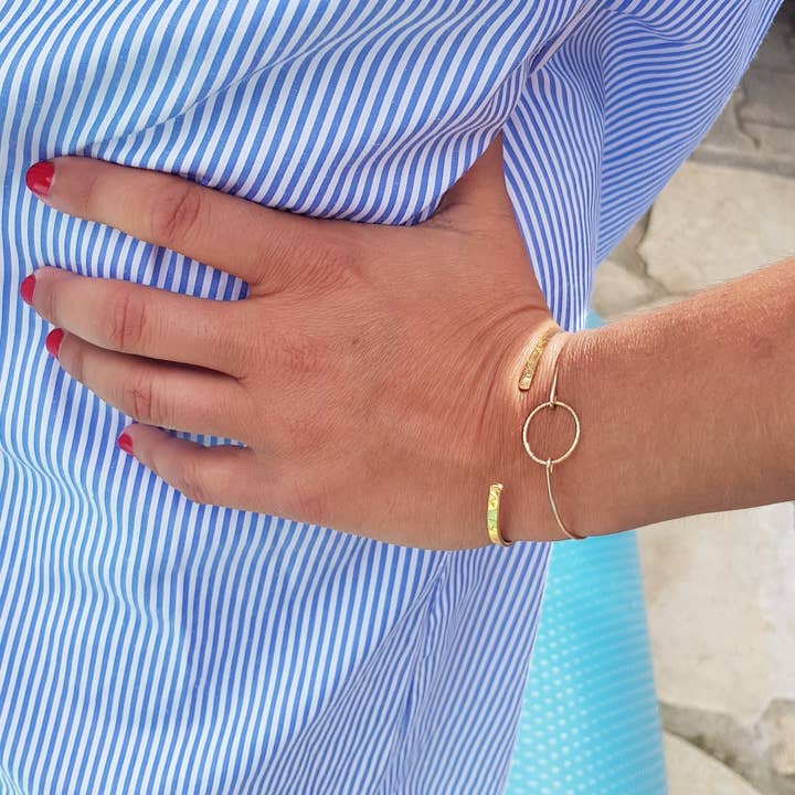 Circle bangle bracelet for wholesale by C'cedille