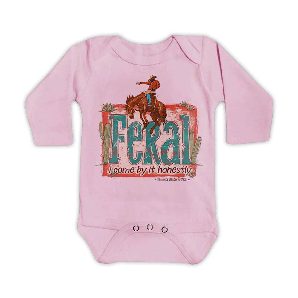 Remuda Western Wear - Wholesale Bodysuit (Non-Footed) - Baby - Feral, I Come By It Honestly Infant One Piece Romper9