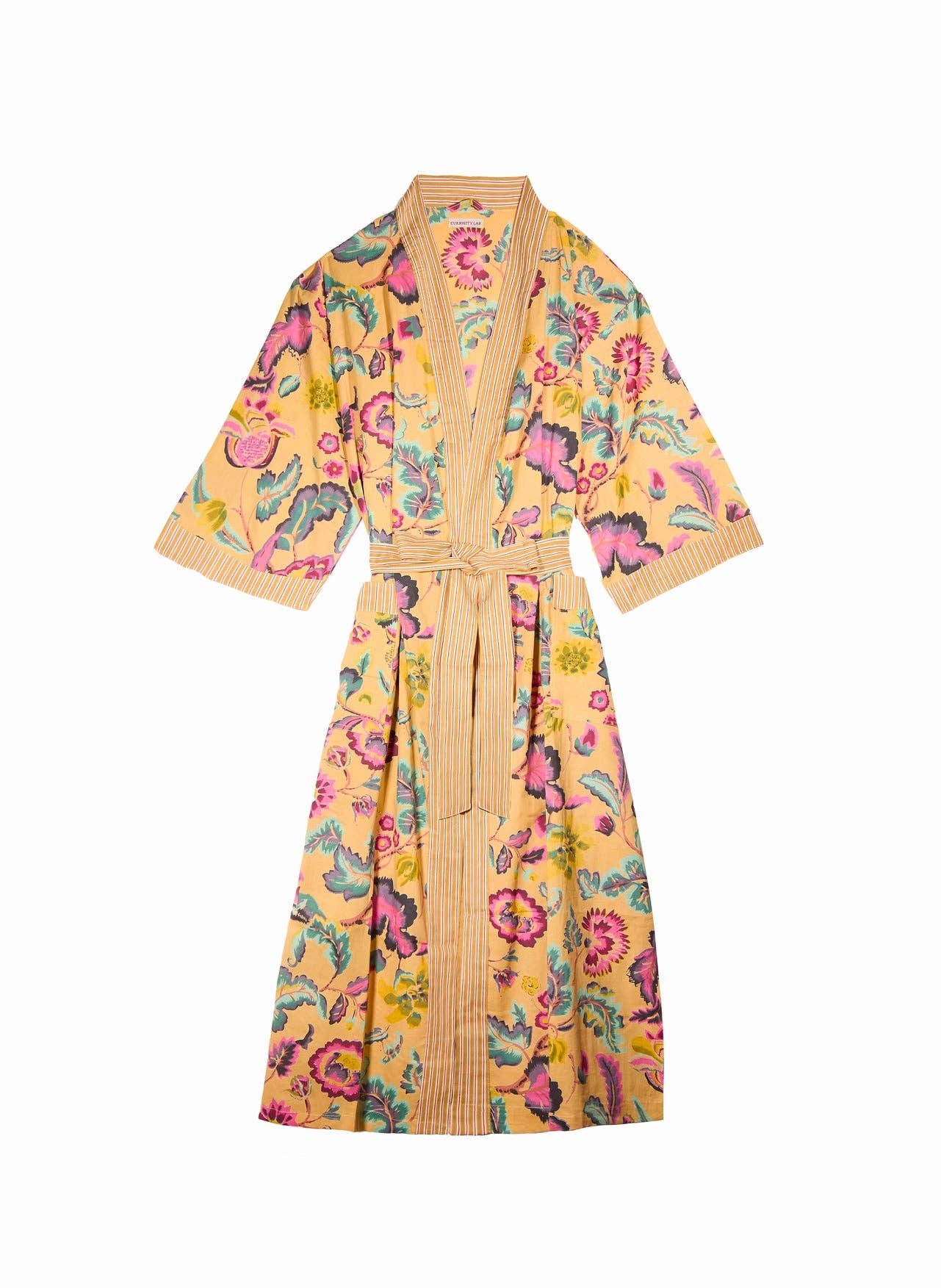 Curiosity Lab - Vendita all'ingrosso Kimono - Donna - Kimono lungo in cotone indiano Mandu28