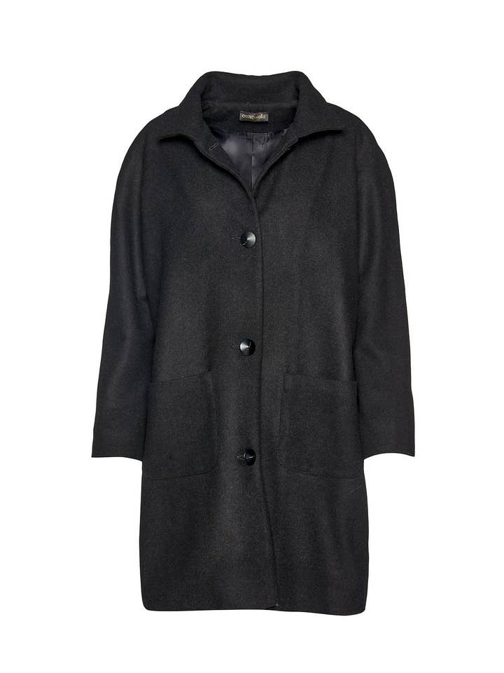 Casaco Blend Preto by Conquista por atacado de conquista