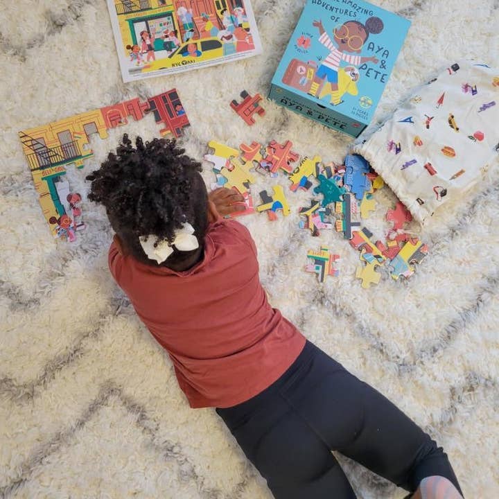 Aya & Pete - Wholesale Puzzle - Kids - Aya & Pete 3-City Jigsaw Puzzles