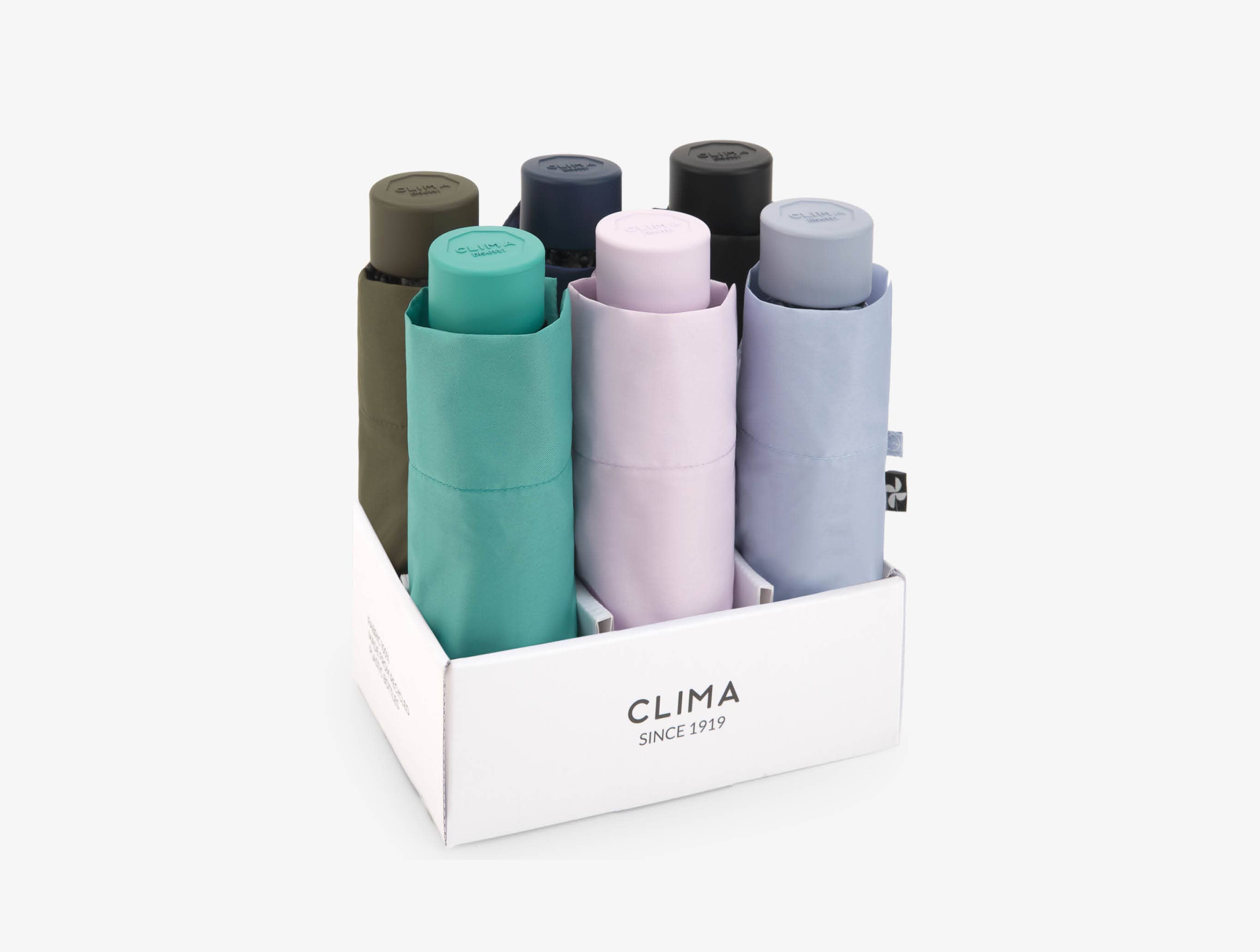 Clima Umbrellas - Vendita all'ingrosso Ombrello - Donna - Ombrello Pieghevole Mini Bisetti Clima | Manuale | Tessuto Riciclato1