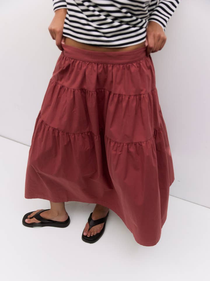 MOD REF - Vendita all'ingrosso Gonna - Donna - La Gonna Esme | Gonna Midi Arricciata13