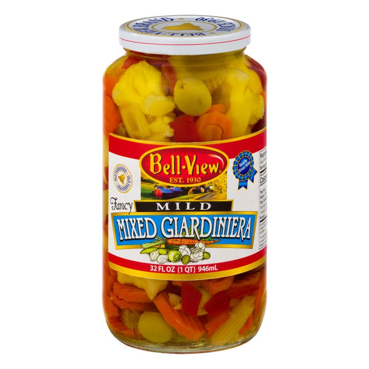 Mild Mixed Giardiniera 6/32oz. for wholesale by Bell-View Brand Foods