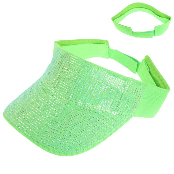 SP Sophia Collection - Wholesale Visor - Women's - Fashion Rhinestone Embellished Sun Visor Hat