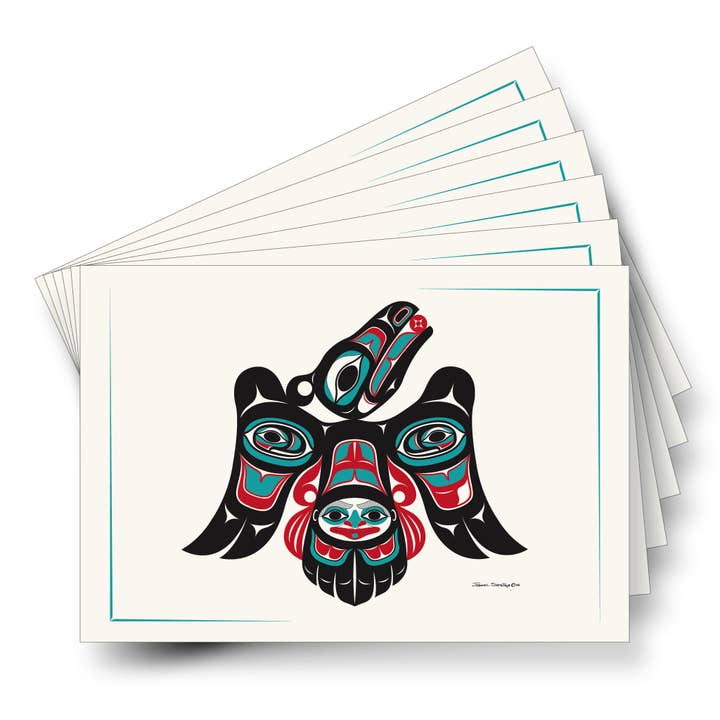 Raven's Journey - Sleeved Formline Art Cards (Dozen) for wholesale by The Shotridge Collection
