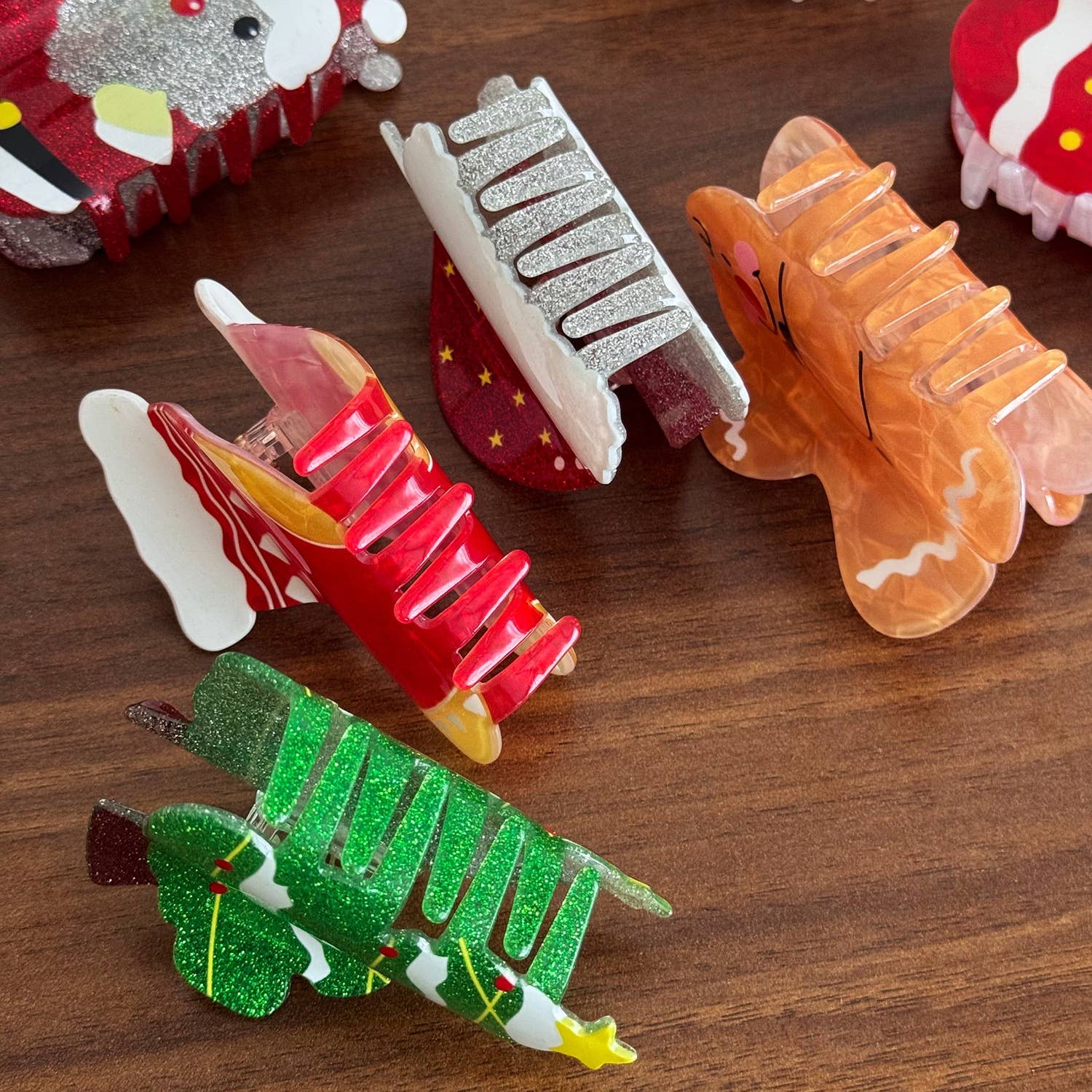 SoapElenGlen - Wholesale Hair Clip - Women's - Cartoon Christmas Series Hair Clip, Winter Snowman Hair Claw14