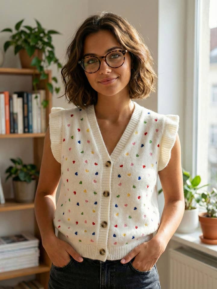 Marie Pia Vest - IH26051 for wholesale by Cherry Paris