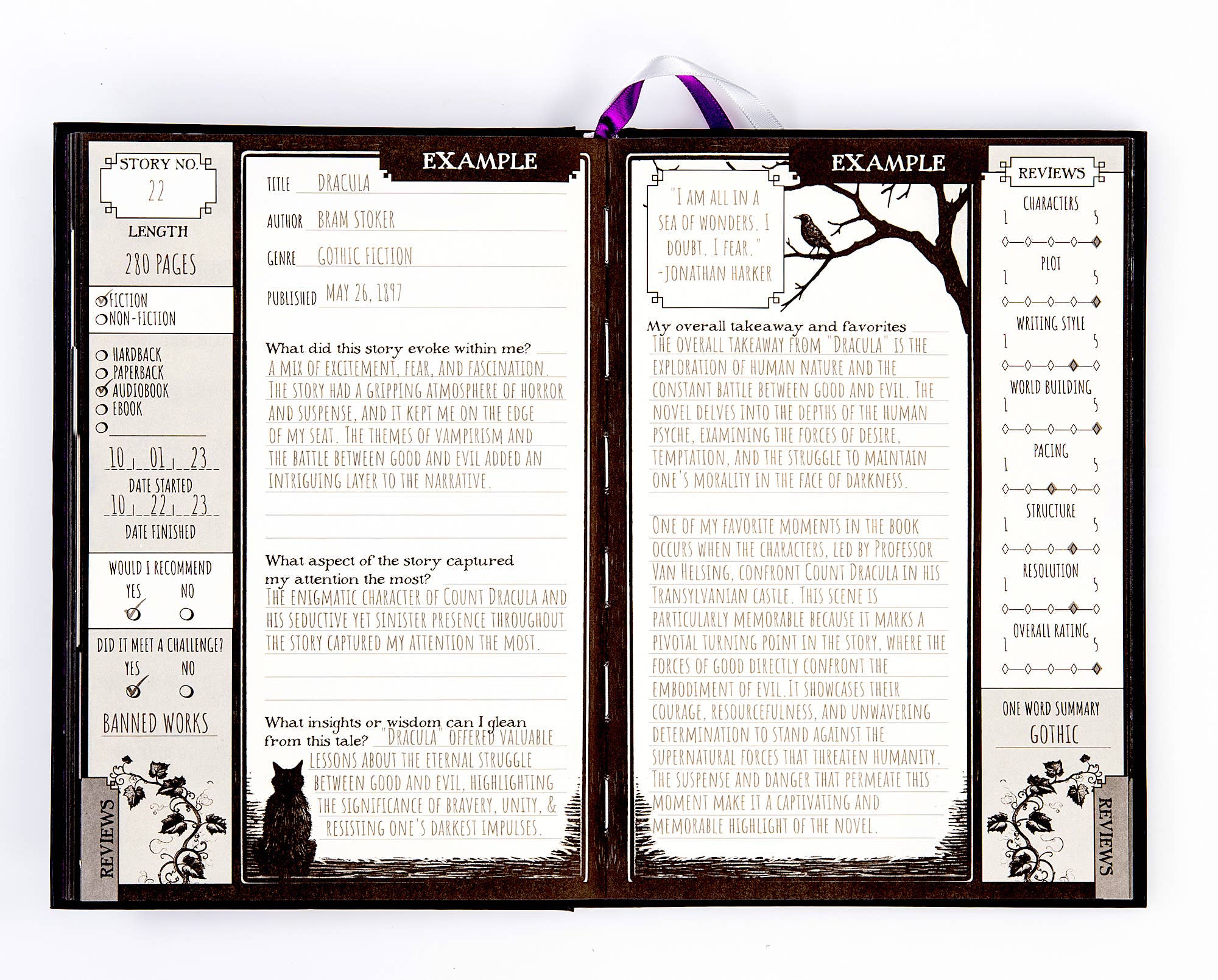 Conquest Journals - Wholesale Journal/Diary - Waiting for the Night Reading Journal8