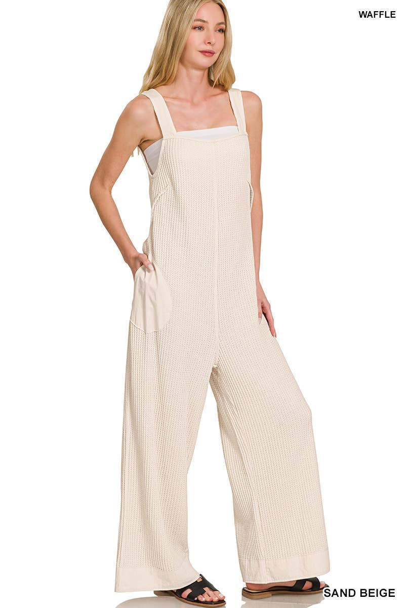 Vanilla Monkey - Wholesale Jumpsuit - Dames - Gebreide Wafel Wijde Pijpen Overall7