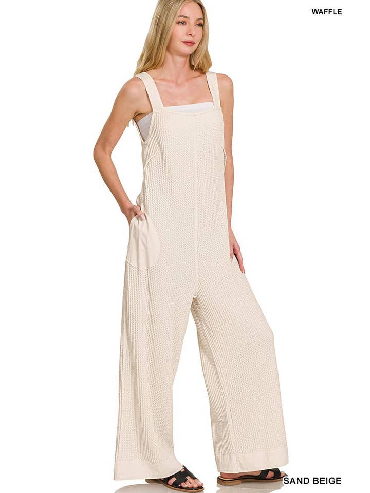 Vanilla Monkey - Wholesale Jumpsuit - Dames - Gebreide Wafel Wijde Pijpen Overall7