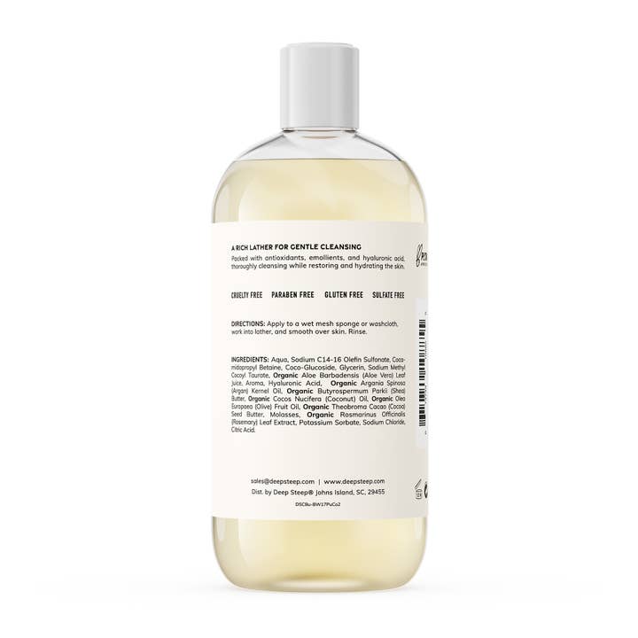 Deep Steep Clean Beauty - Wholesale Body Wash/Shower Gel - Body Wash - Pure Coconut 17oz1