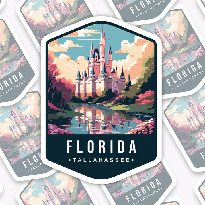 Handmade Vinyl sticker - "Florida" State for wholesale by With Love, Ell