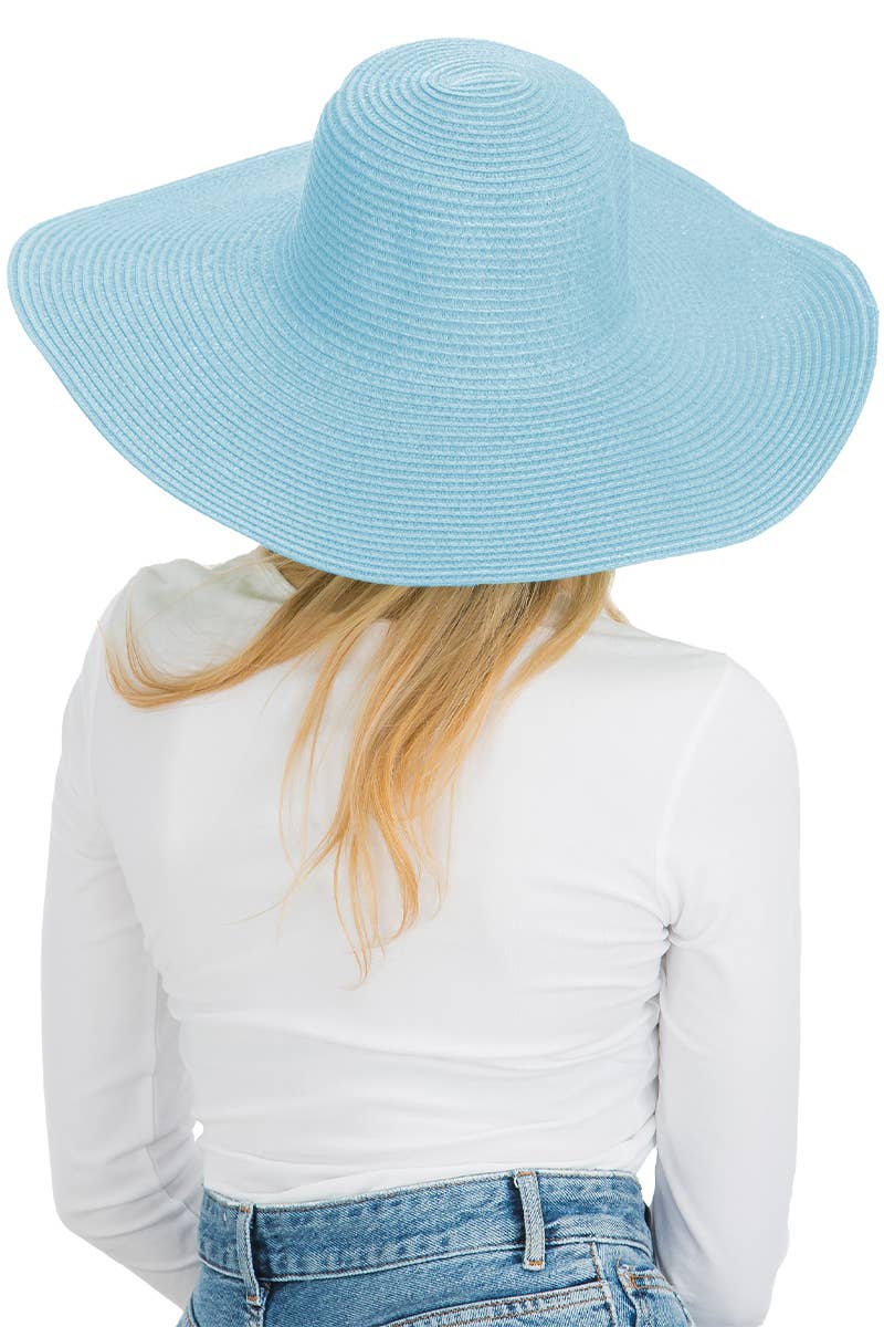 Cap Zone - Venta al por mayor Sombrero de paja - Mujer - Sombrero de sol de paja con tejido apretado, color sólido y ala ancha flexible38