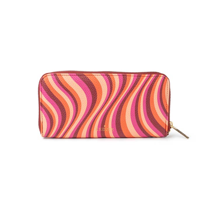 DM Merchandising - Wholesale Clutch Bag - Women's - Kedzie Patterned Eclipse Zip-Around Clutch Assortment
