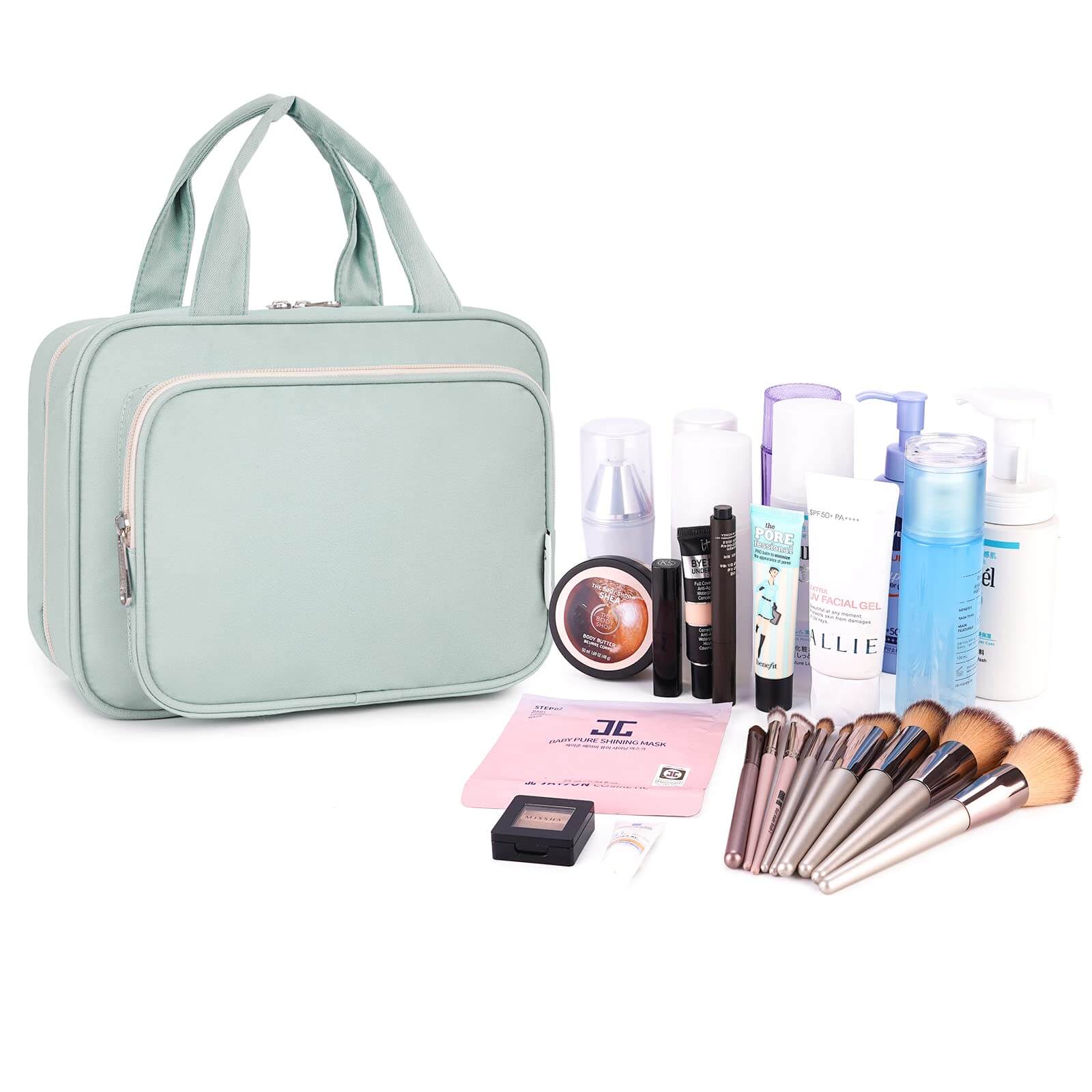 wandf – Großhandel Schmink-/Kosmetiktasche – Hängender Kulturbeutel für Frauen Reise-Make-up-Tasche12