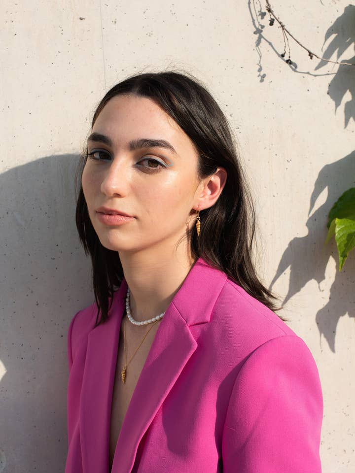 kochyli Creolen Muschel Ohrringe Silber Muschel Creolen für den Großhandel von North & South jewelry