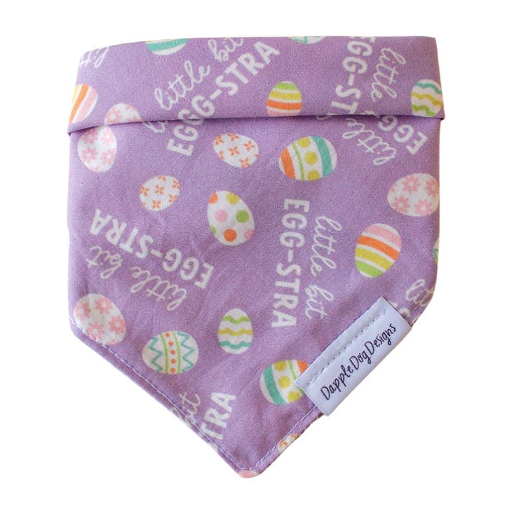 Little Bit Eggstra Bandana - Spring Dog Bandana for wholesale by Dapple Dog Designs