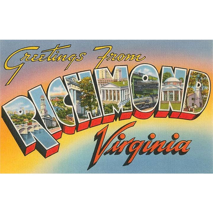 Found Image Press - Wholesale Magnet - Magnet VA-392 Greetings from Richmond