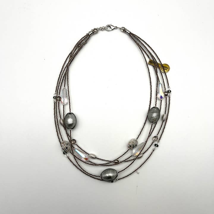 Alice Sturzinger LLC - Wholesale Beaded/Pearl Necklace - Alison Murano Glass Layered Necklace - Multiple Color Opt.4