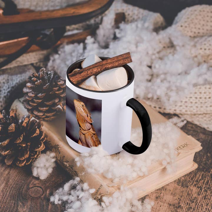 3dRose – Großhandel Kaffeebecher – 3dRose, Bartagame, Pogona vitticeps, Eidechse, Reptil - NA02 AJE0365 - Adam Jones, Tasse4