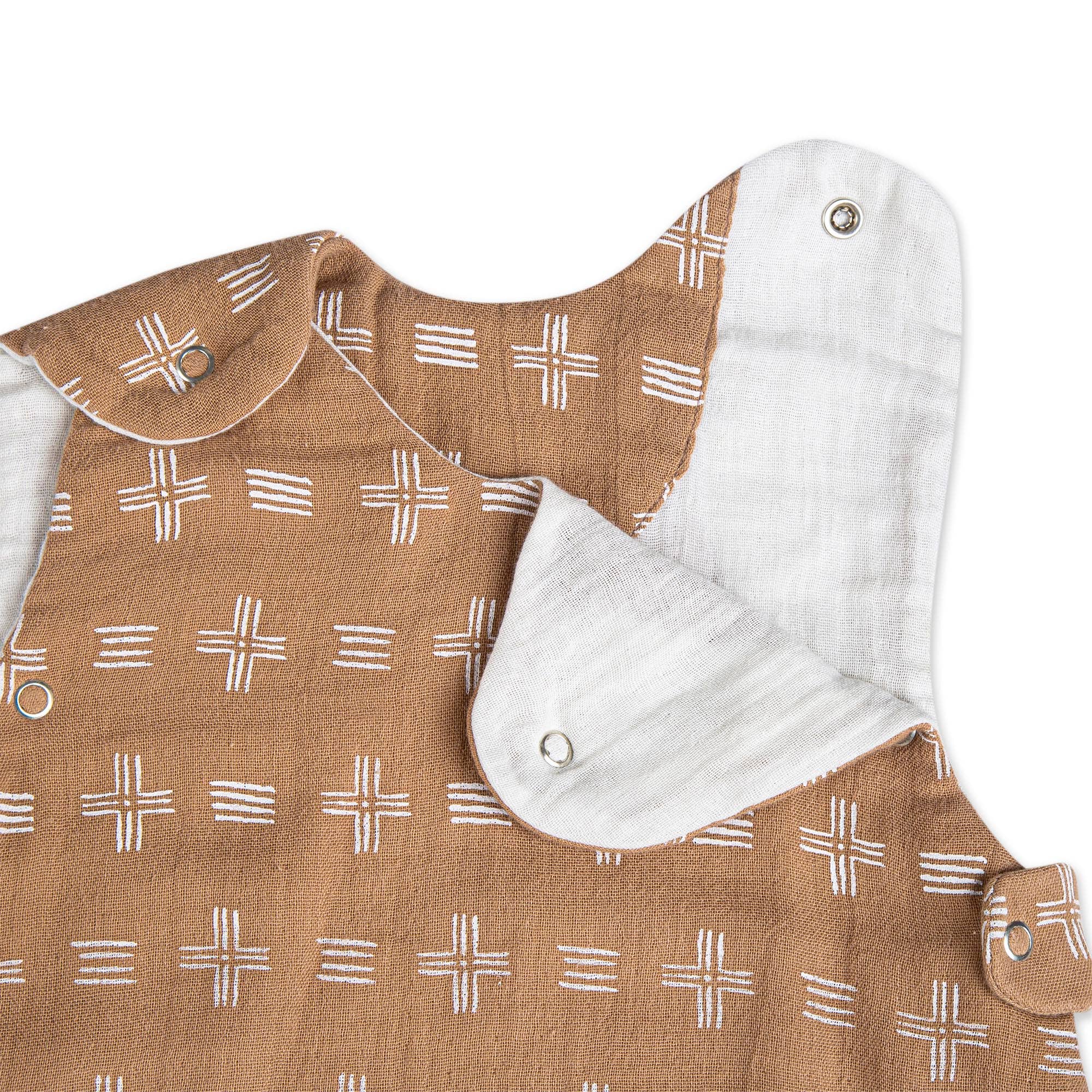 Crane Baby - Wholesale Bedding Blanket - Kids & Baby - Ezra Wearable Blanket 0-9Mo. (Muslin Copper Dash)1