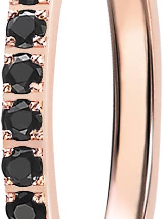 Jet Black CZ ring voor wholesale door CAPRICCI