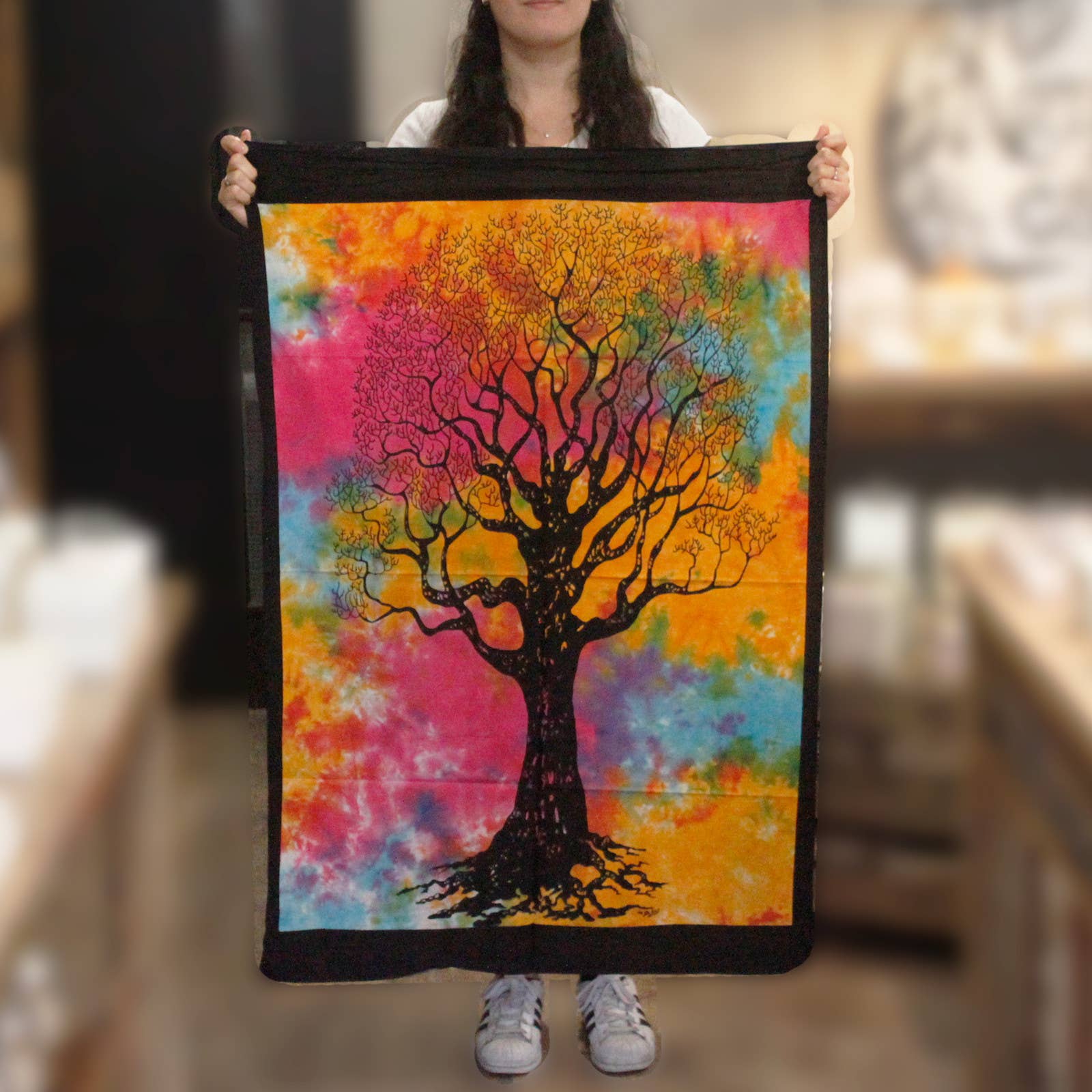 Ancient Wisdom - Wholesale Tapestry/Textile - Cotton Wall Art - Tree of Strength1