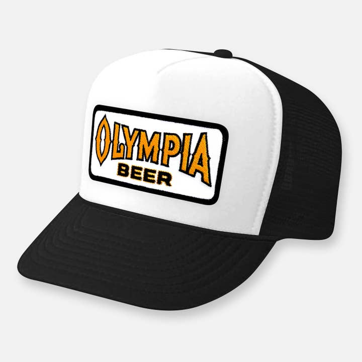 Webig Moto Company - Wholesale Trucker Hat - Unisex - OLYMPIA BEER CURVED BILL PATCH HAT4