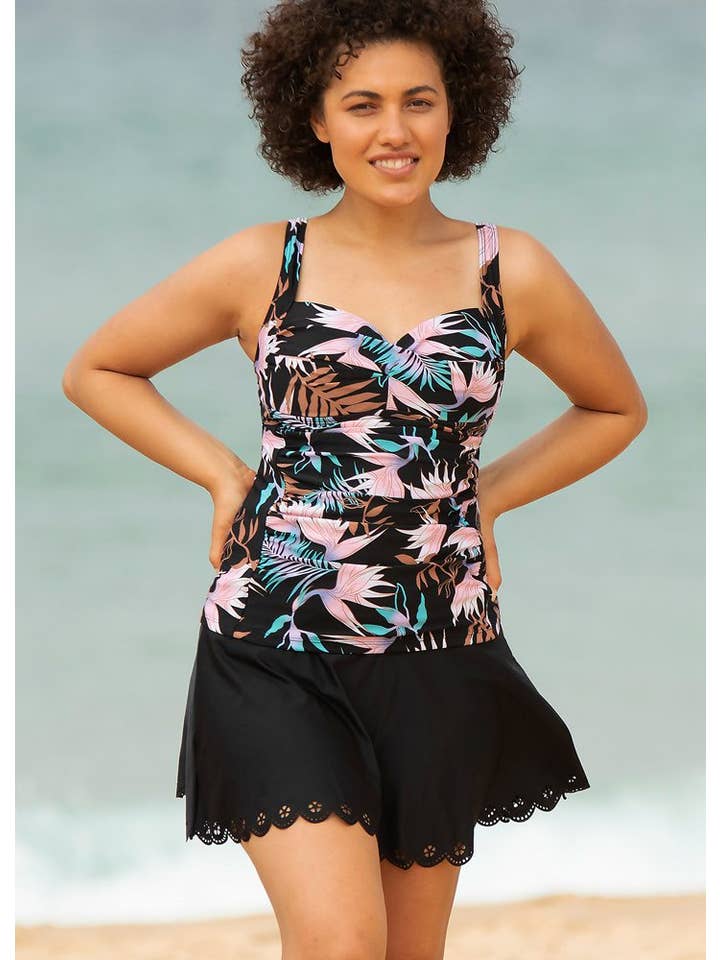 Multi Hållbar Tankini Top Blush Floral för wholesale på Faire
