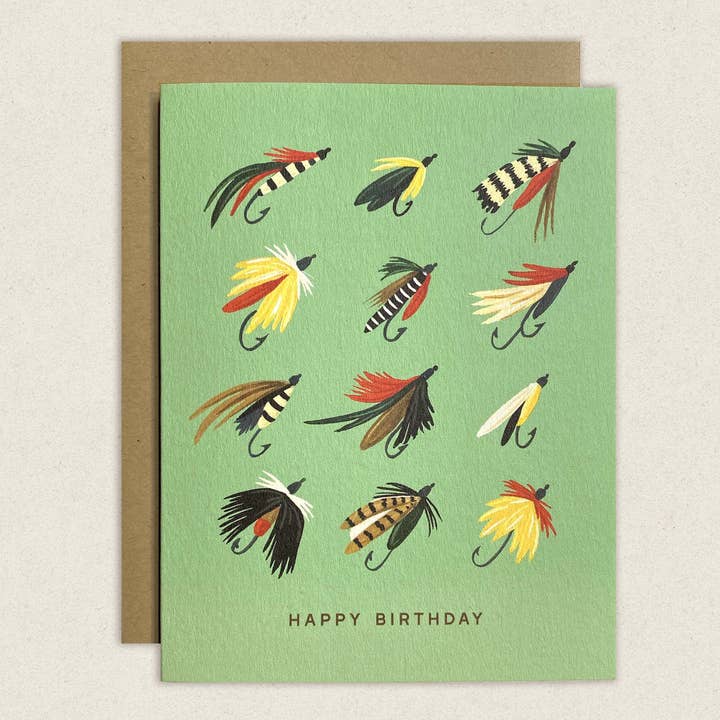 Tarjeta de felicitación de feliz cumpleaños moscas para venta al por mayor de The Wild Wander