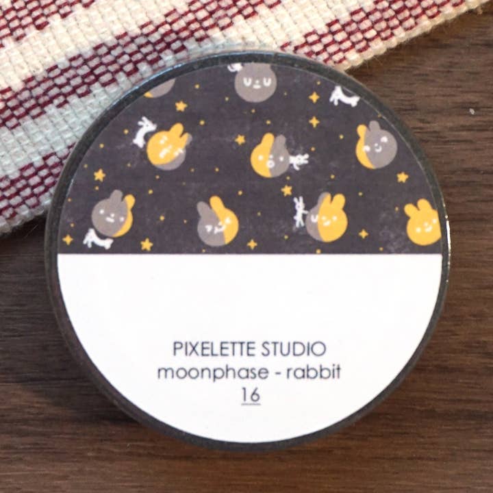 Moonphase Washi Tape for wholesale by Pixelette Studio