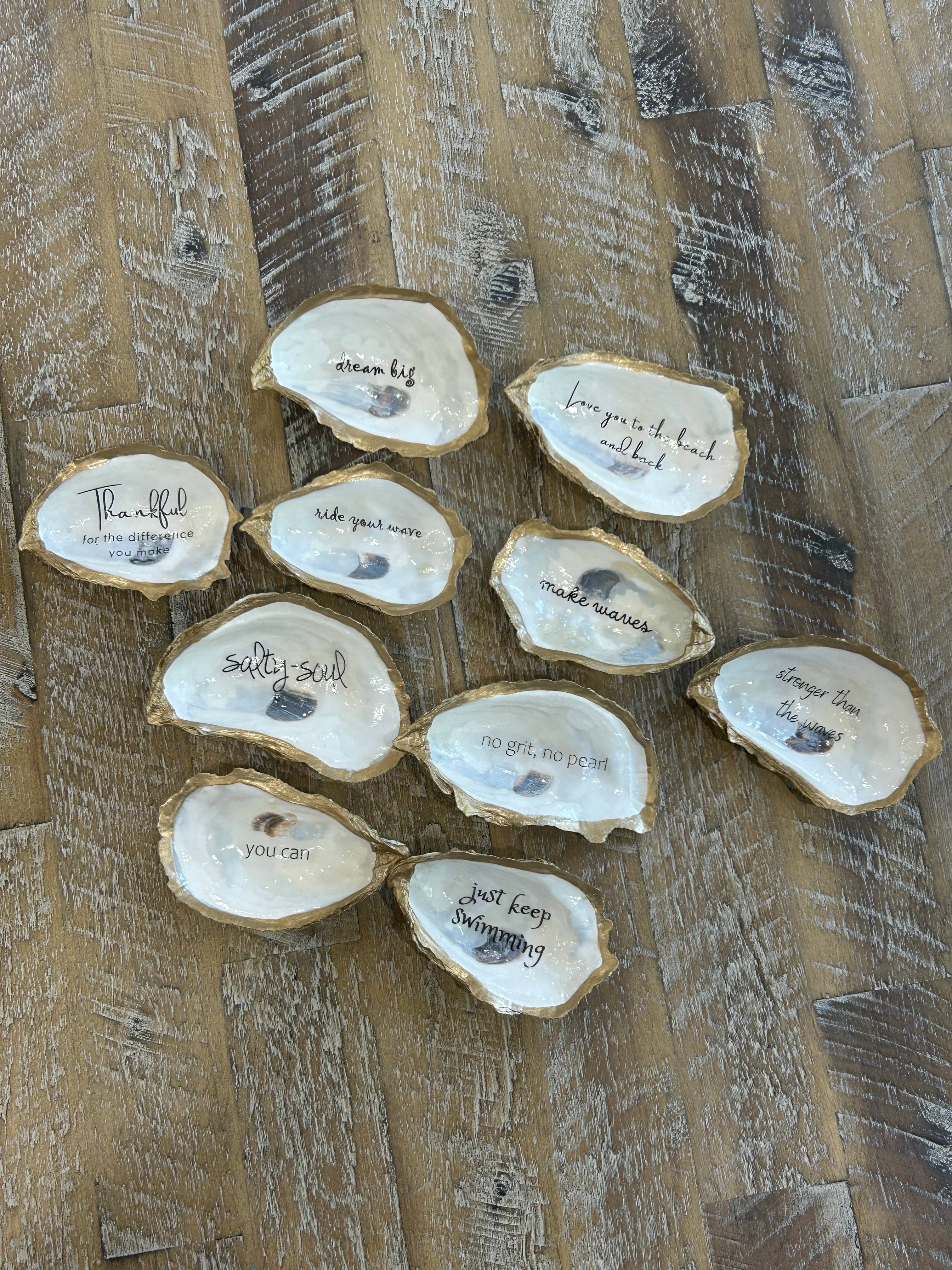 Coast and Cork - Wholesale Jewelry Dish - Inspirational Variety Pack - Oyster Trinket Dishes
