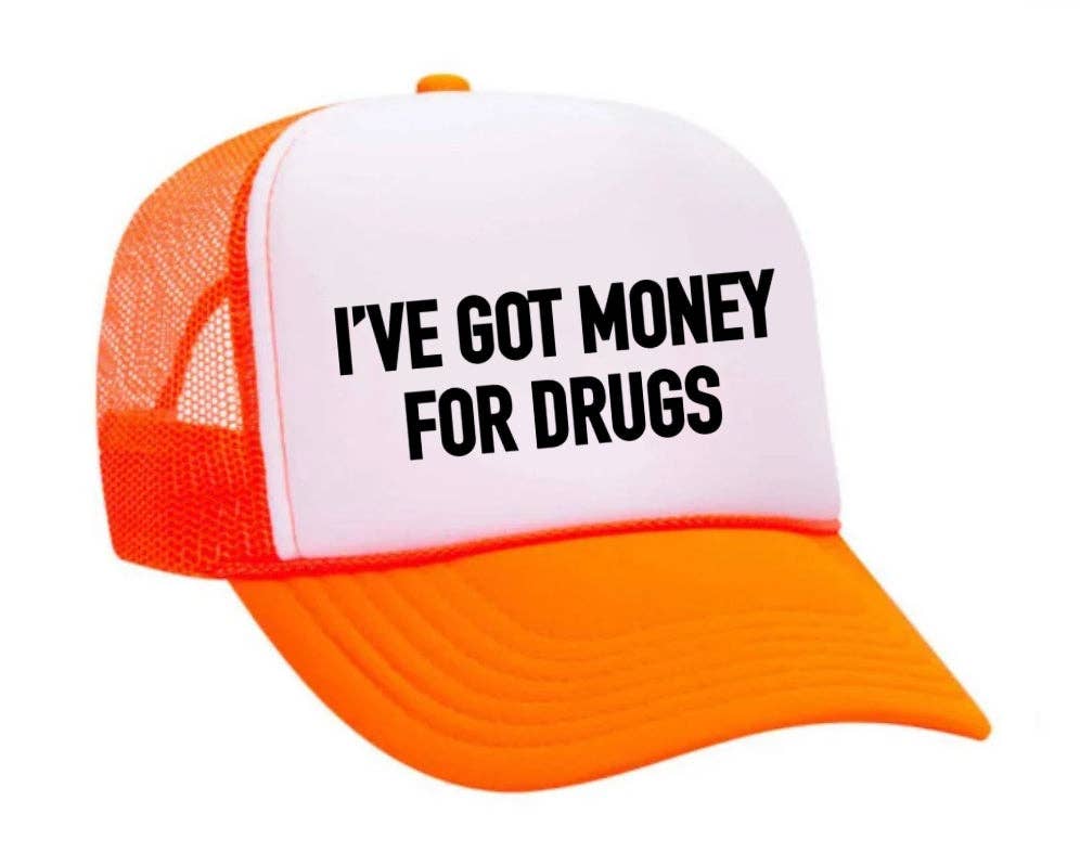 Inappropriate Trucker Hats – Großhandel Trucker-Cap – Unisex – Ich habe Geld für Drugs Trucker Hat13