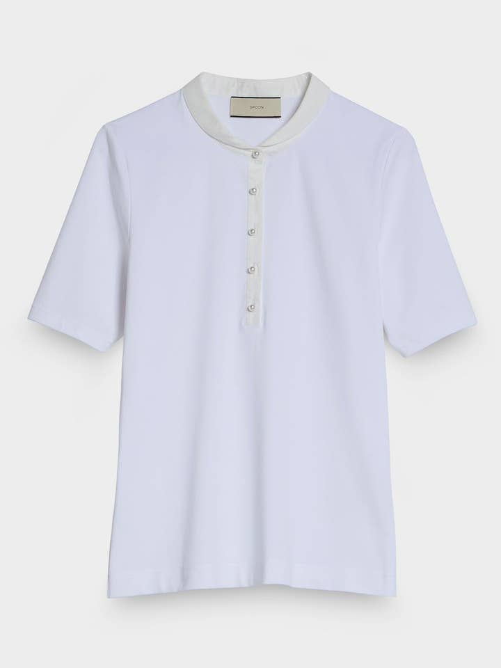 Camiseta de cuello redondo para venta al por mayor de Spoon