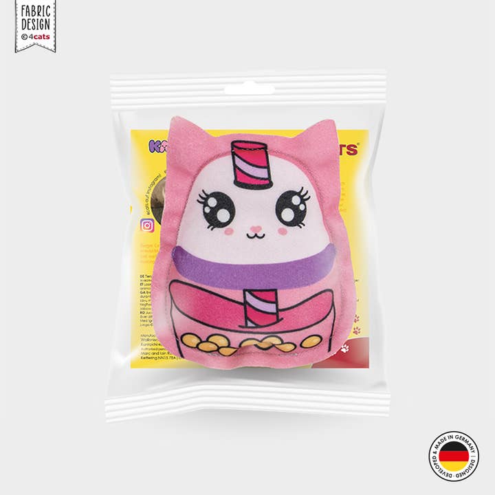4cats Heimtierbedarf GmbH – Brinquedo - Gato por atacado – Coleção 4cats Kawaii - Gato Bubble Tea - 4 unidades6