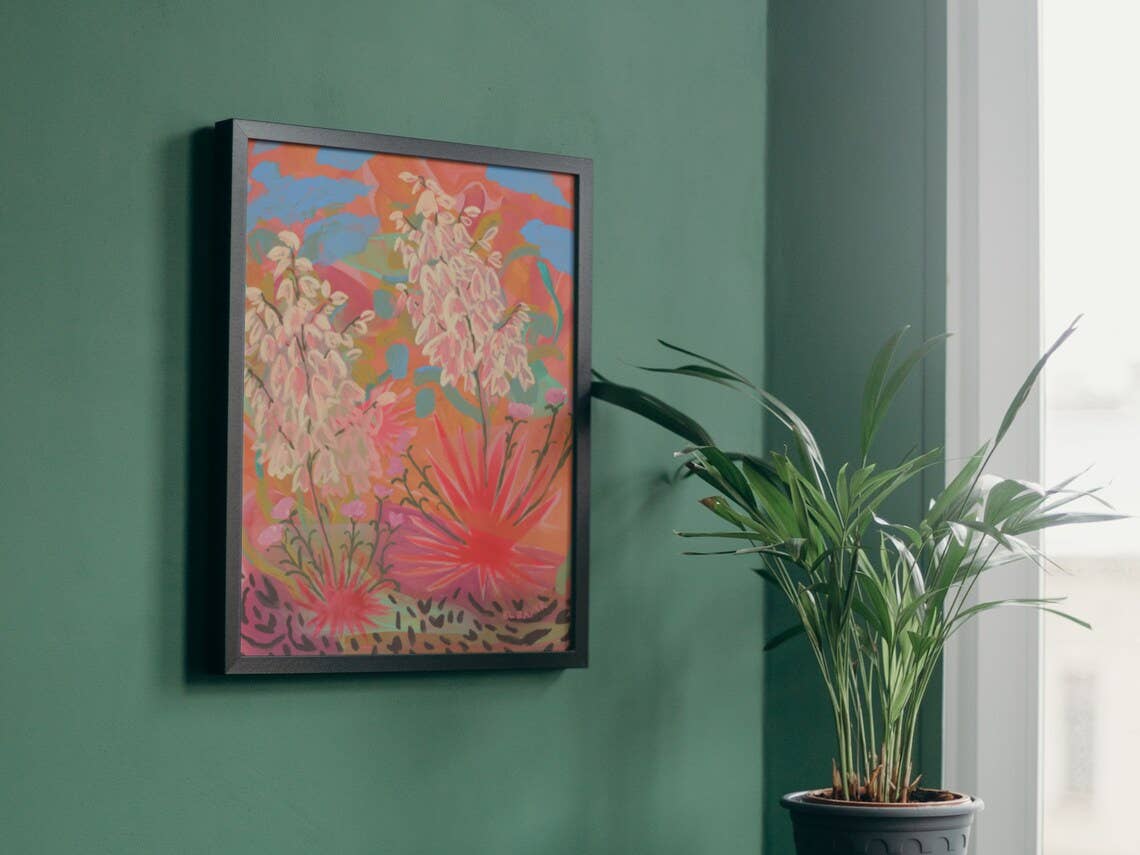 El Baker Art - Wholesale Art Print - Retro Yucca Wall Art Print1