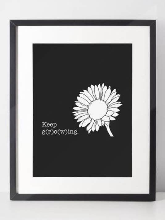 Keep Going Keep Growing Print for wholesale by PTSFeminist