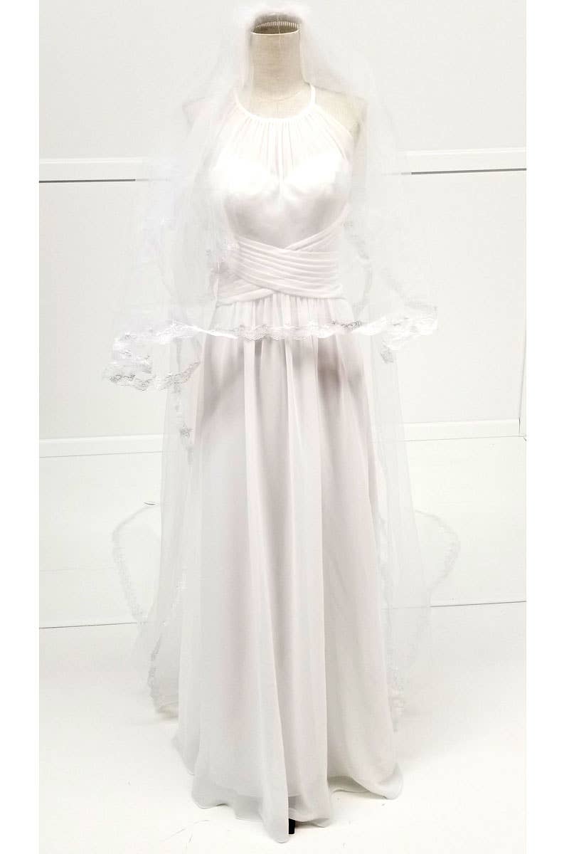 Chicas - Vente Voile – femme - Voile de mariée brodé, 110 pouces (280 cm) de longueur. V1088-1103