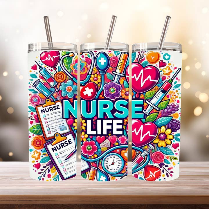 Nurse Tumbler, 20 oz. Stainless Steel for wholesale by Stencil Art Canada